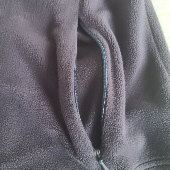 Lilly Pulitzer Women's Size S Purple Zip-Up Fleece Jacket Gold Button Detail - Picture 8 of 14